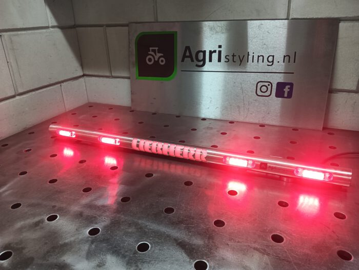 RVS Toplampbeugel achterzijde Liebherr kraan cabine met logo - Afbeelding 3
